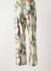 Pantalon droit beige K-DESIGN pour femme seconde vue