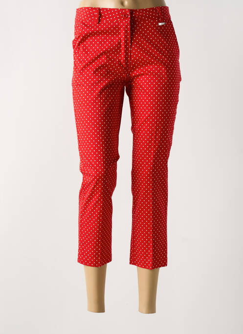 Pantalon 7/8 rouge ELEONORA AMADEI pour femme