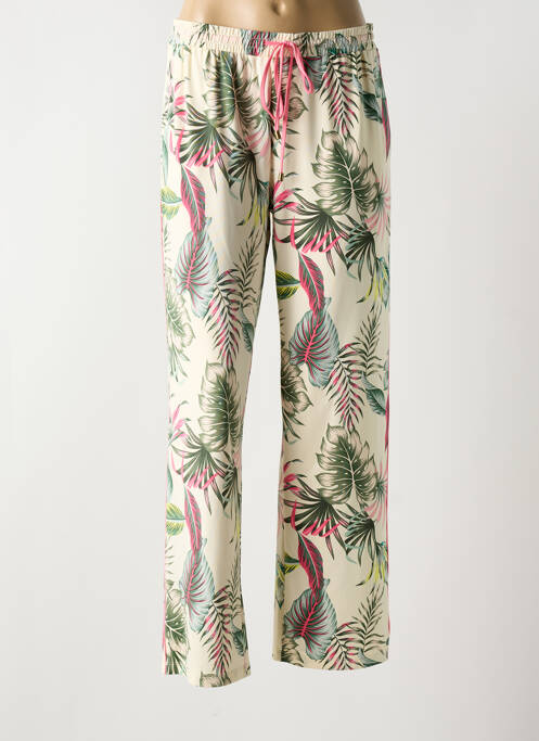 Pantalon droit beige K-DESIGN pour femme