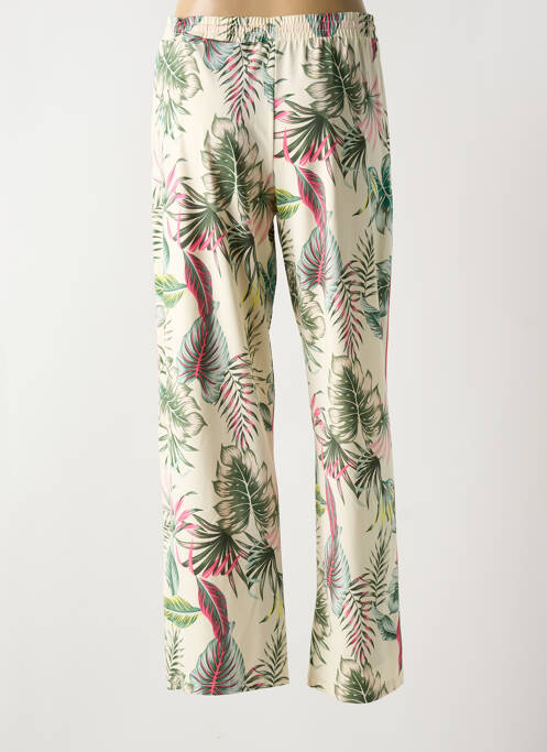 Pantalon droit beige K-DESIGN pour femme