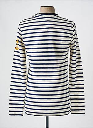 T-shirt coupe cintrée manches longues blanc LA MARINIÈRE FRANÇAISE homme