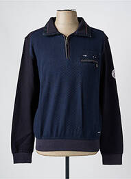Sweat-shirt manches longues manches longues bleu MONTE CARLO femme