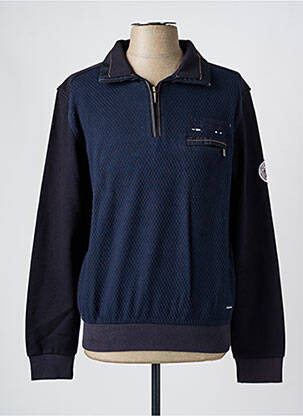 Sweat-shirt manches longues manches longues bleu MONTE CARLO femme