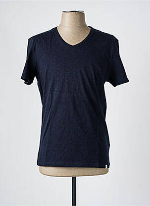 T-shirt coupe cintrée manches courtes bleu HARRIS WILSON homme