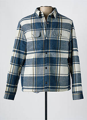 Veste casual fermeture boutonnée sur le devant bleu FYNCH-HATTON homme