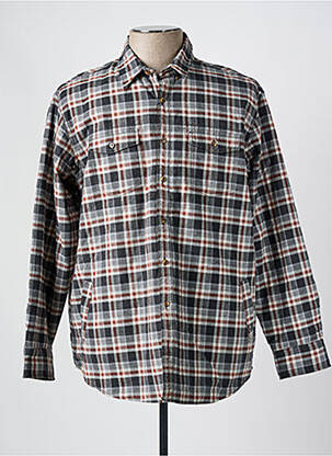 Chemise manches longues coupe droite noir FYNCH-HATTON homme