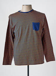 T-shirt coupe droite manches longues bleu ARMOR LUX homme