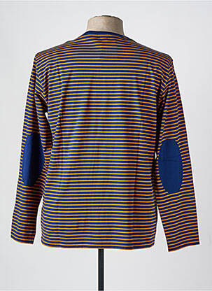 T-shirt coupe droite manches longues bleu ARMOR LUX homme