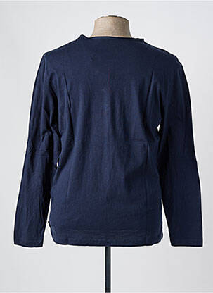 T-shirt coupe droite manches longues bleu HARRIS WILSON homme