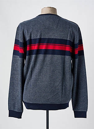 Pull col rond manches longues bleu MONTE CARLO homme