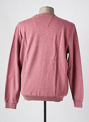 Pull col rond manches longues rose MONTE CARLO homme
