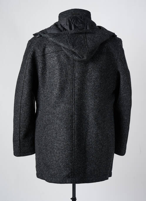 Manteau long capuche a capuche gris BUGATTI homme