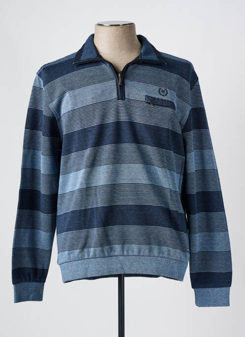 Sweat-shirt bleu MONTE CARLO pour homme