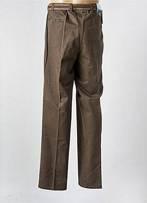 Pantalon chino tissage popeline taille normale marron MEYER homme