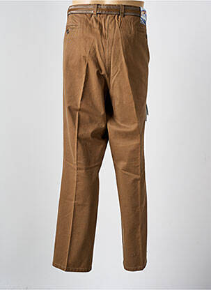 Pantalon chino tissage popeline taille normale marron MEYER homme