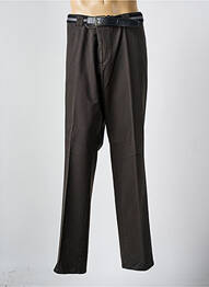 Pantalon chino tissage popeline taille normale gris MEYER homme