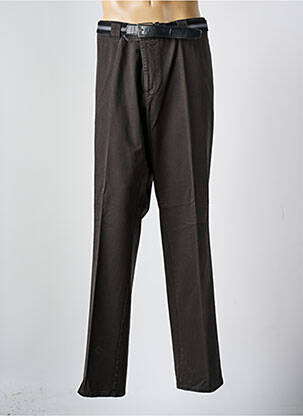 Pantalon chino tissage popeline taille normale gris MEYER homme