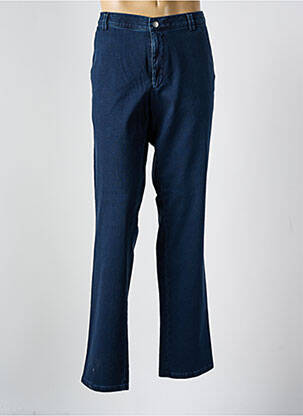 Pantalon chino stretch taille normale bleu MEYER homme