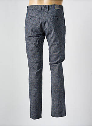 Pantalon chino tissage chiné taille normale bleu ALBERTO homme