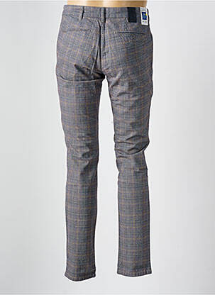 Pantalon chino imprimé imprimé prince de galle taille normale marron M5 BY MEYER homme