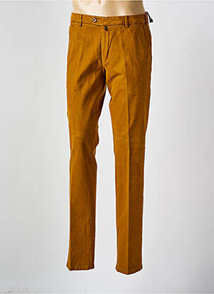 Pantalon chino stretch taille normale jaune MEYER homme
