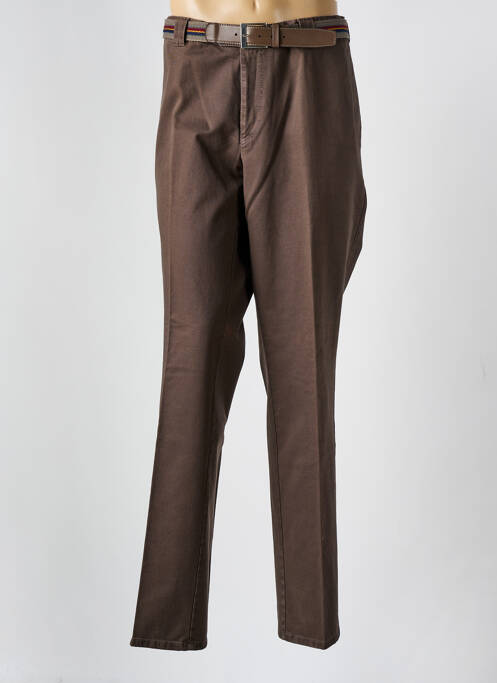 Pantalon chino marron MEYER pour homme