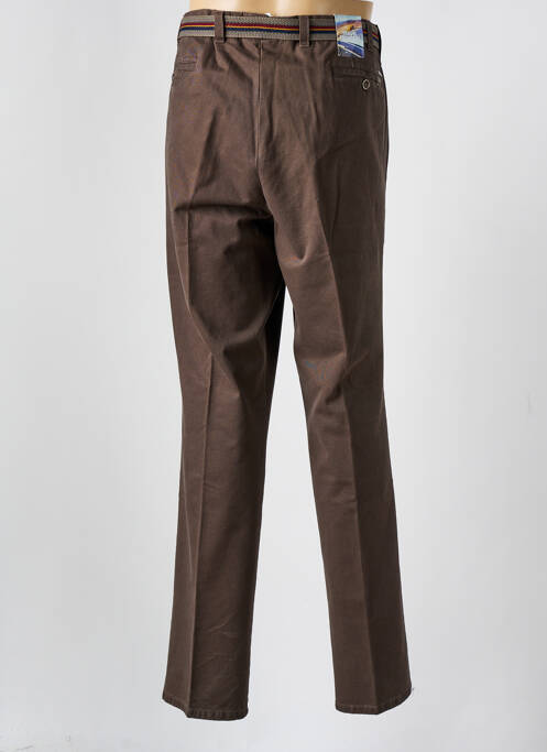 Pantalon chino marron MEYER pour homme