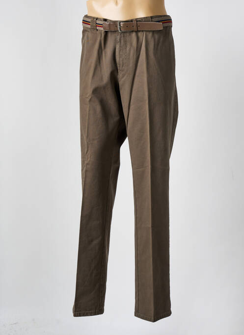 Pantalon chino marron MEYER pour homme