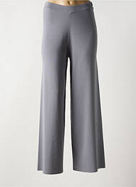 Pantalon large tissage popeline taille normale gris NIJII femme