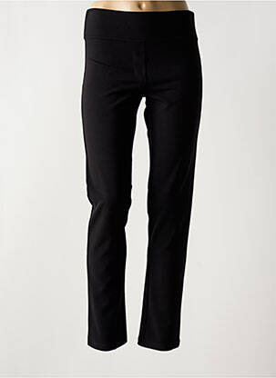 Pantalon slim taille élastique taille normale noir NIJII femme