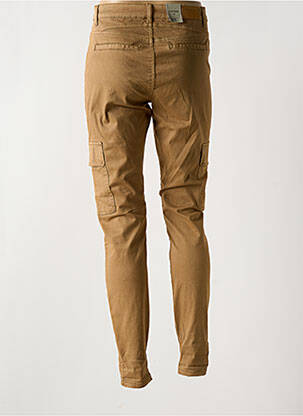 Pantalon slim tissage popeline taille normale marron CREAM femme