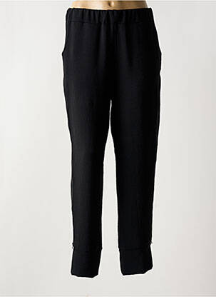Pantalon slim taille élastique taille normale noir NIJII femme