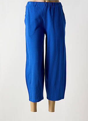 Pantalon 7/8 taille élastique taille normale bleu KOKOMARINA femme