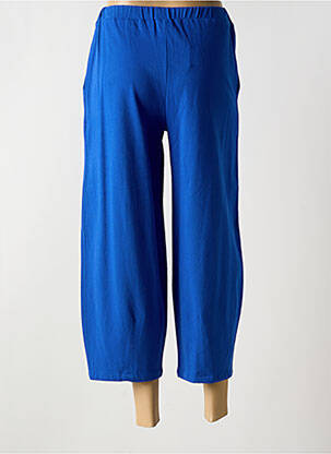 Pantalon 7/8 taille élastique taille normale bleu KOKOMARINA femme