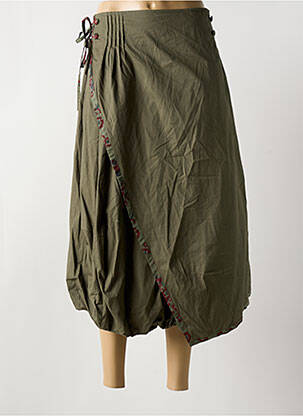 Jupe mi-longue taille normale vert RHUM RAISIN femme