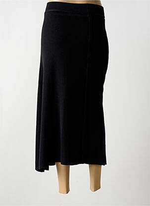 Jupe longue coupe droite noir NIJII femme