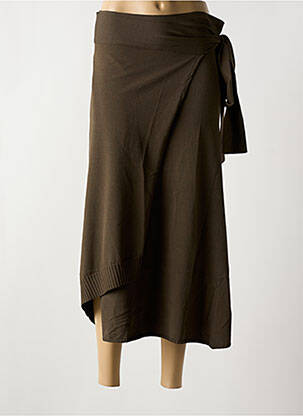 Jupe longue coupe droite vert SARAH PACINI femme