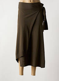 Jupe longue coupe droite vert SARAH PACINI femme