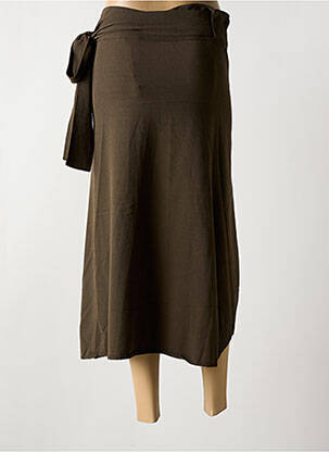 Jupe longue coupe droite vert SARAH PACINI femme