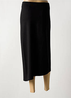 Jupe mi-longue stretch noir NIJII femme