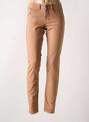 Jeans coupe slim stretch taille normale orange CREAM femme