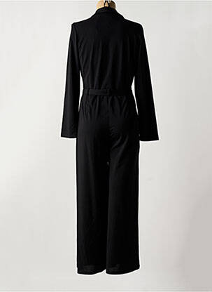 Combi-pantalon tissage crêpe manches longues noir SURKANA femme
