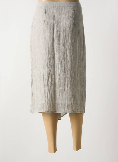 Jupe mi-longue gris NIJII pour femme