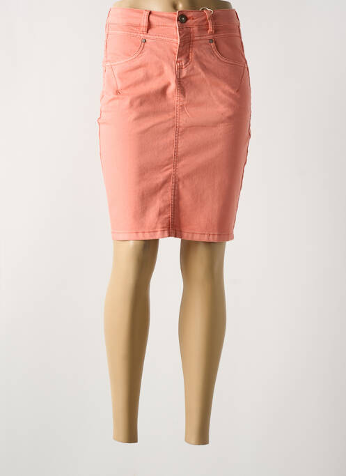 Jupe mi-longue orange CREAM pour femme