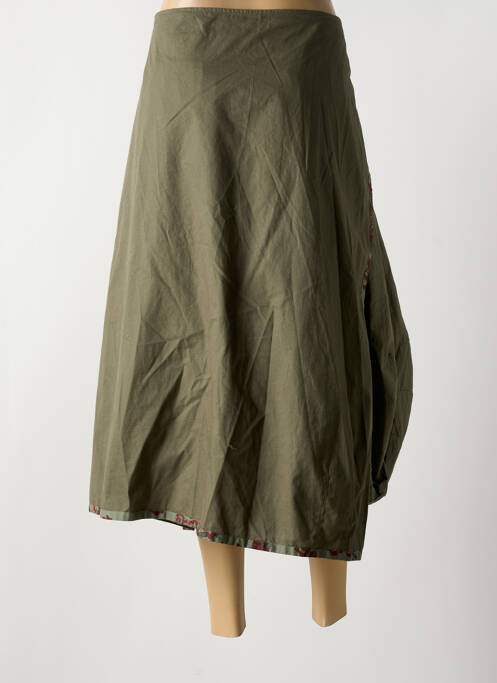 Jupe mi-longue vert RHUM RAISIN pour femme