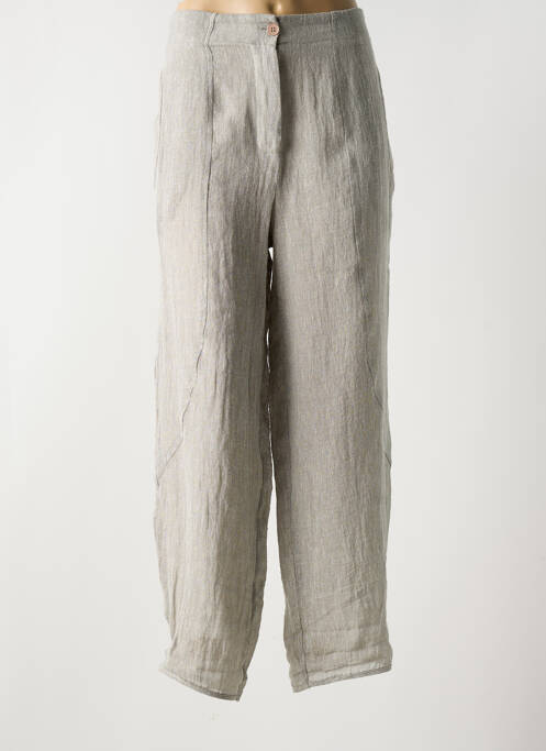 Pantalon large gris NIJII pour femme