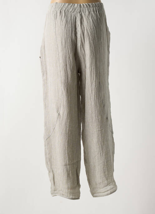 Pantalon large gris NIJII pour femme