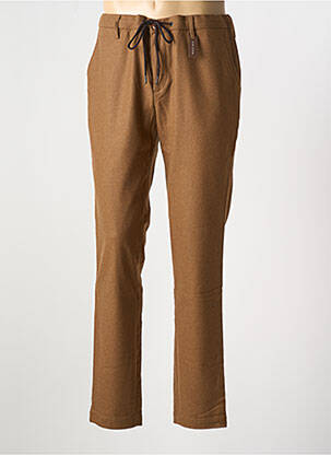 Pantalon chino stretch taille normale marron ALBERTO homme