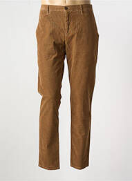 Pantalon chino stretch taille normale marron ALBERTO homme