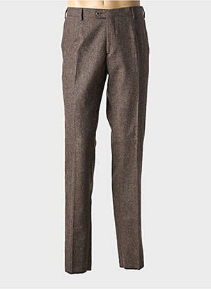 Pantalon slim stretch taille normale marron MONSIEUR HECTOR homme